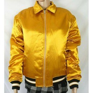 Urban Outfitters Yellow Gold Faux Fur Lined Satin
